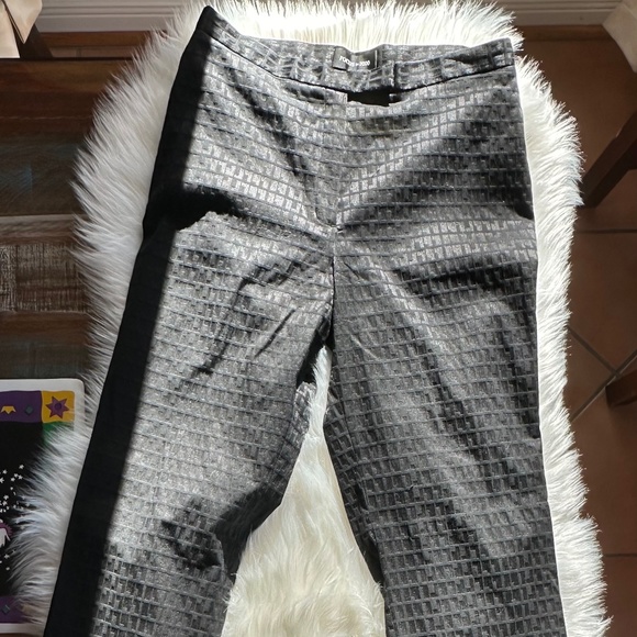 Gorgeous black on black print design dress pants - Excellent Condition!! - Picture 1 of 8